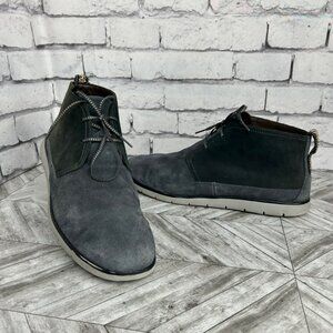 UGG Ennergi Waterproof Chukka Boots Grey Suede Leather Mens 14  Shoes Casual
